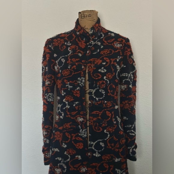 MICHELE NERGI Floral Print Spring Coat - Picture 4 of 4